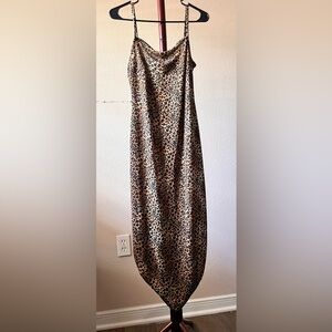 Elegant Leopard Print Maxi Skirt